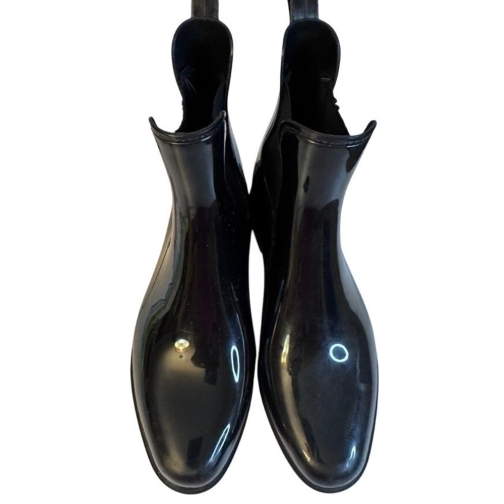 Lauren Ralph Lauren Womens Black Rubber Wateroriif Chelsea RainBoots Sz 10